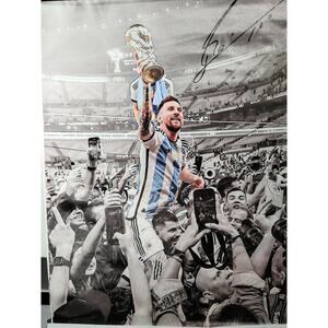Lionel Messi World Cup 2022 Canvas Print – Argentina Soccer Champion (Unframed)